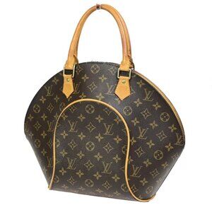 AUTHENTICITY GUARANTEED LOUIS VUITTON LV Logo Ellipse MM Hand Bag Monogram